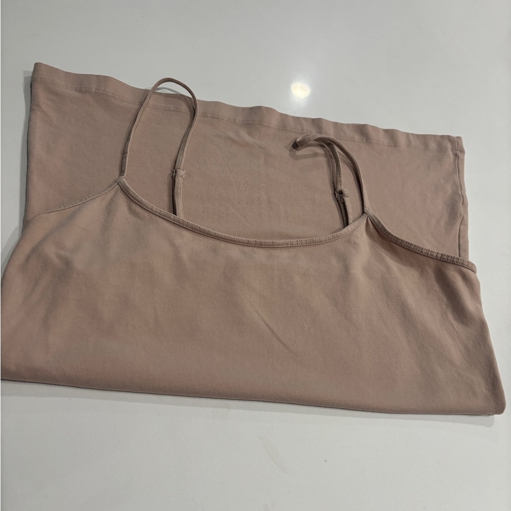 14th & Union Tan Spaghetti Strap Top Size Medium